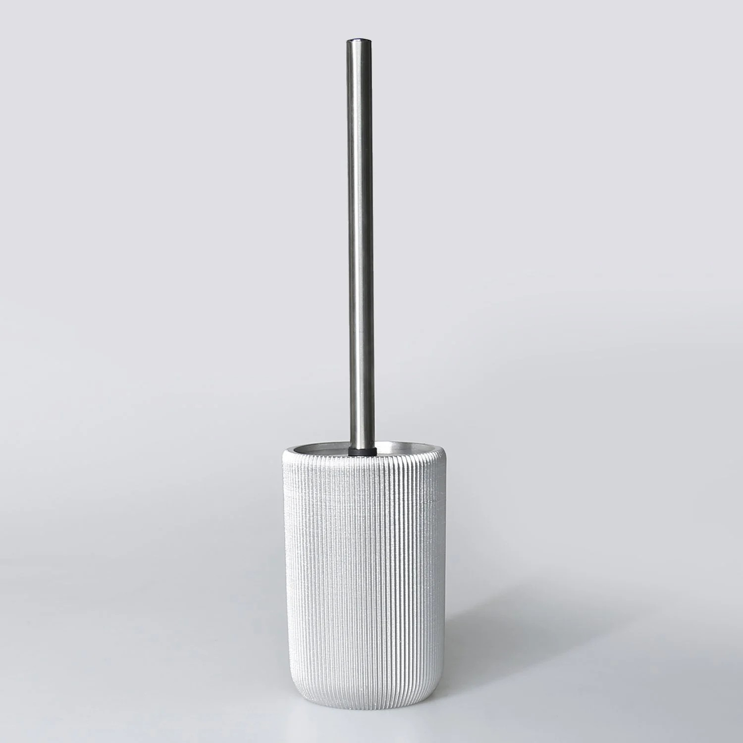 By Selim Lydia Gümüş 5 Parça Polyester Banyo Seti 