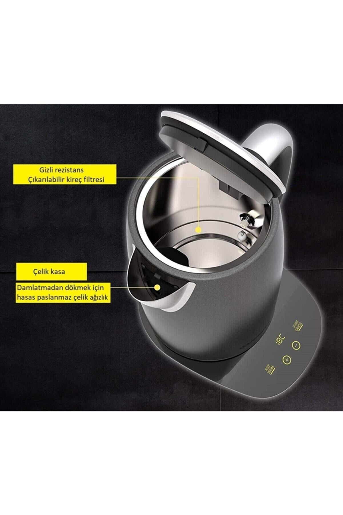 Carrera No:451 Kettle 1.7 Litre 2200 Watt Gri 20422011 