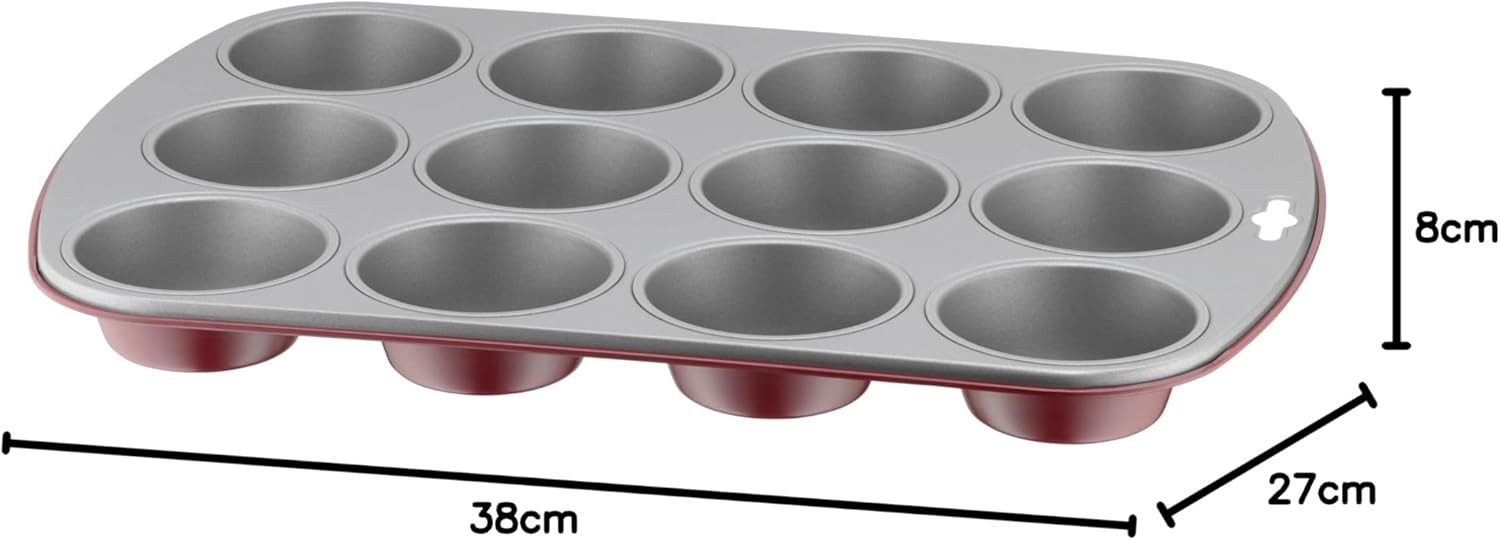 Kaiser Muffin Kalıp Classic Plus 12li Kırmızı Kek Kalıbı 66754505 