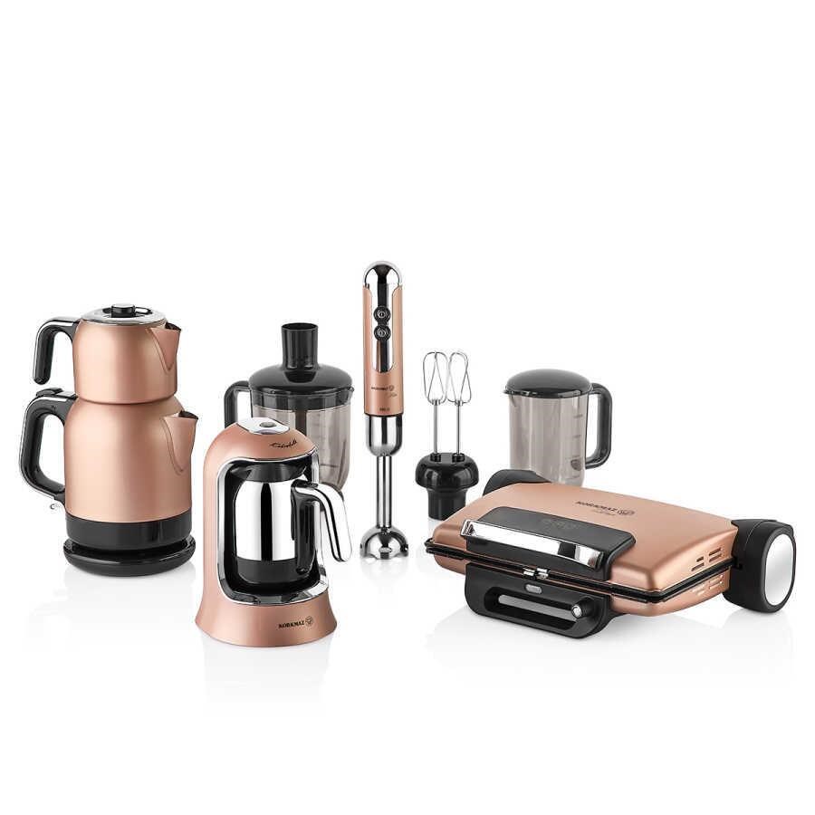 Korkmaz A1817 Rosegold 14 Parça Elektro Set 