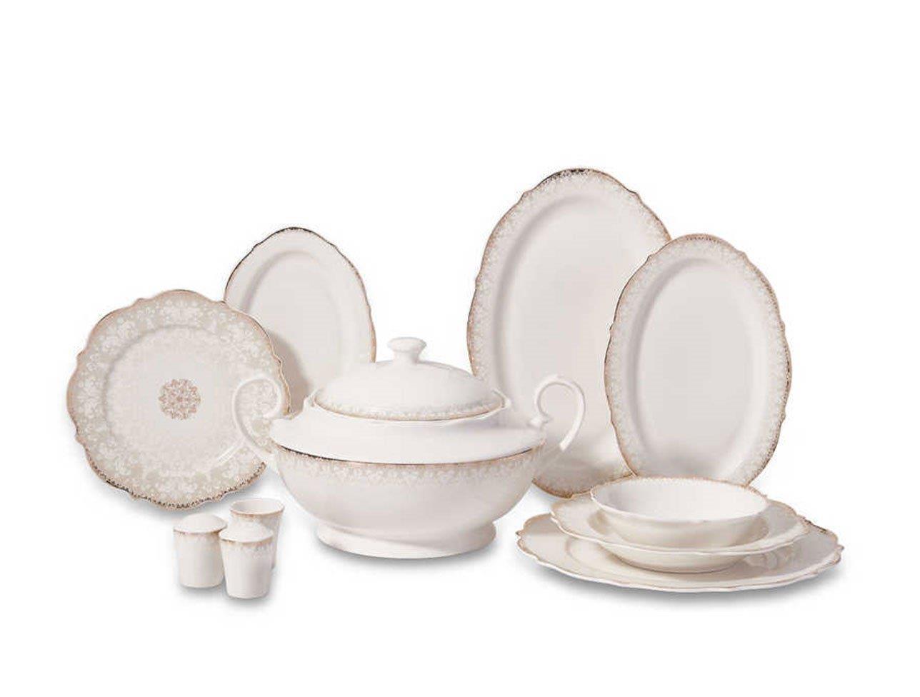 Korkmaz A8238 Eliza Collection 60 Parça Yuvarlak Yemek Takımı 