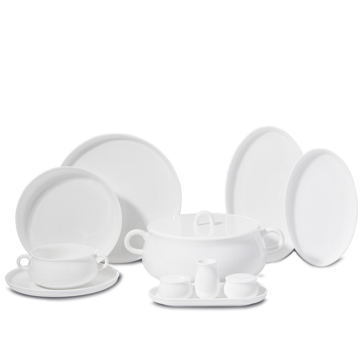 Korkmaz A8549 Aşiyan Collection 58 Parça Yuvarlak Yemek Takımı 