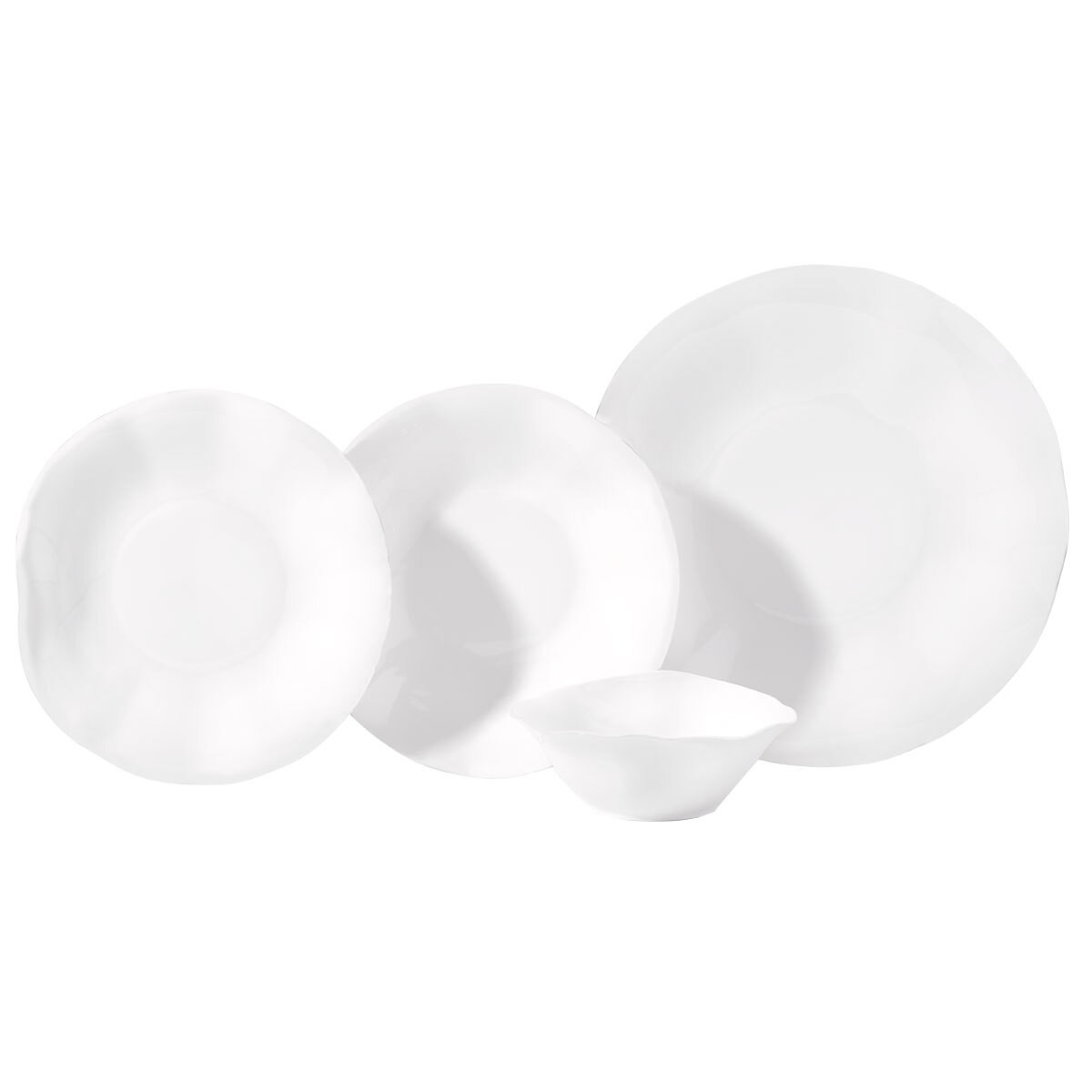 Korkmaz A9800 Rosa Collection 30 Parça Sade Porselen Yemek Takımı 