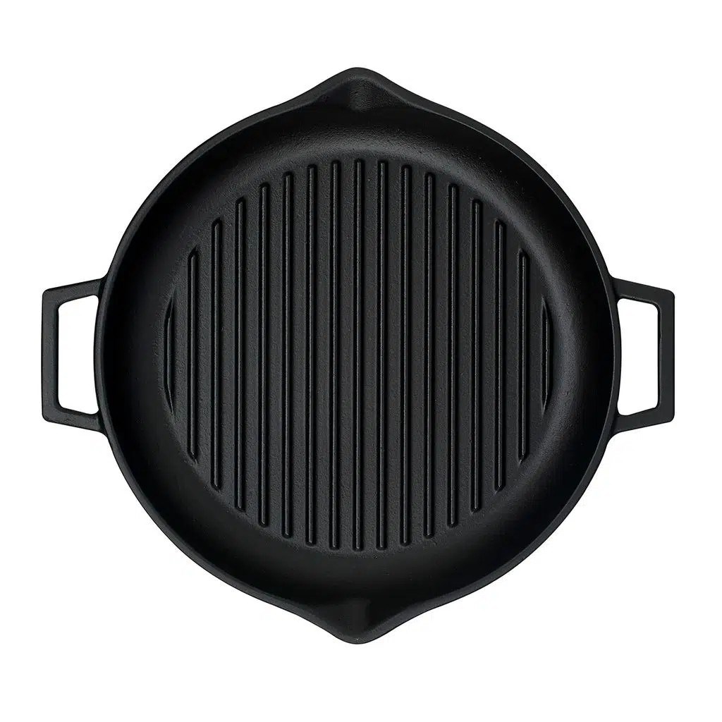 Lava Demir Döküm Yuvarlak Izgara Grill Tava 30 Cm Eco Gt 30 T5 