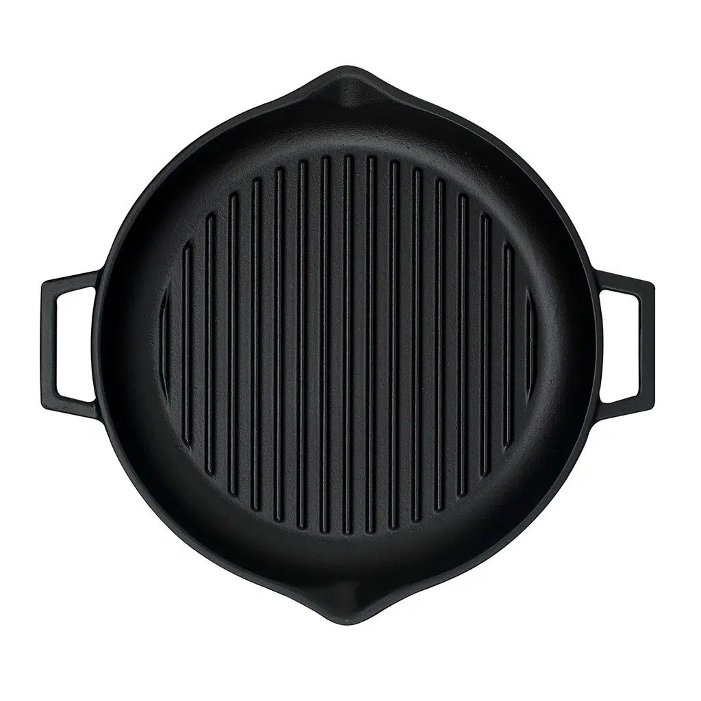 Lava Demir Döküm Yuvarlak Izgara Grill Tava 30 Cm Eco Gt 30 T5 