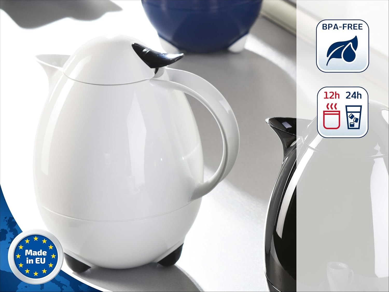 Leifheit Colombus Termos 1 Litre Beyaz LFH28300 