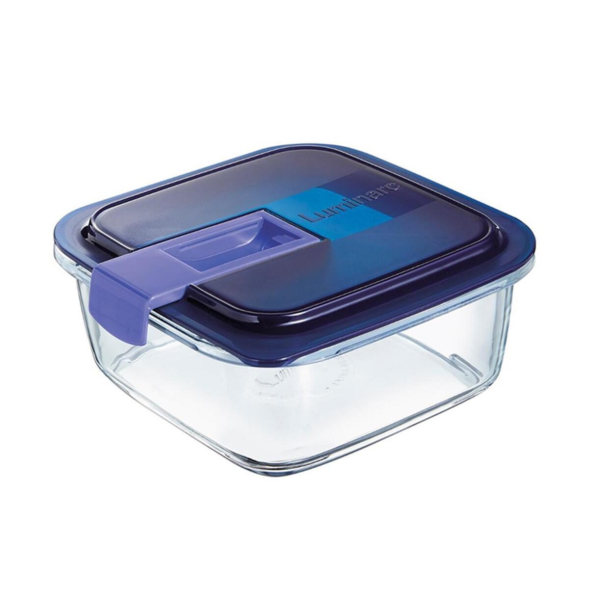 Luminarc Temp Easy Box Kare Vakumlu Saklama Kabı 76 CC Mavi Kapak 003P7422 