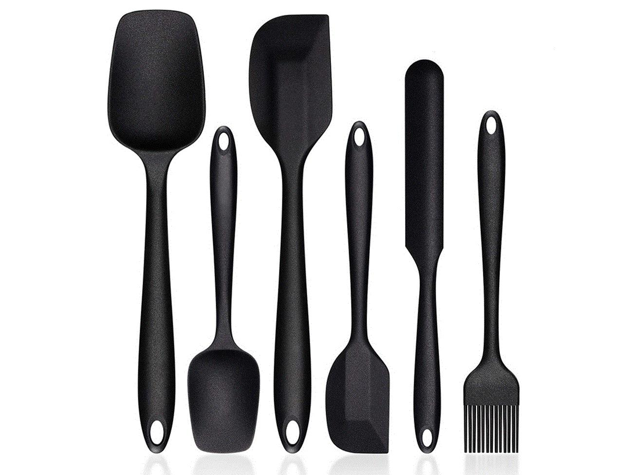Mien Silikon Servis Kaşık Seti 6'Lı Siyah Mien997 