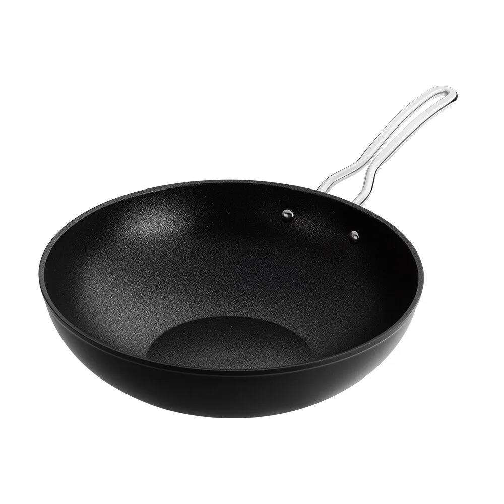 Nehir Galaxy Titanium Siyah Wok Tava 28 Cm 