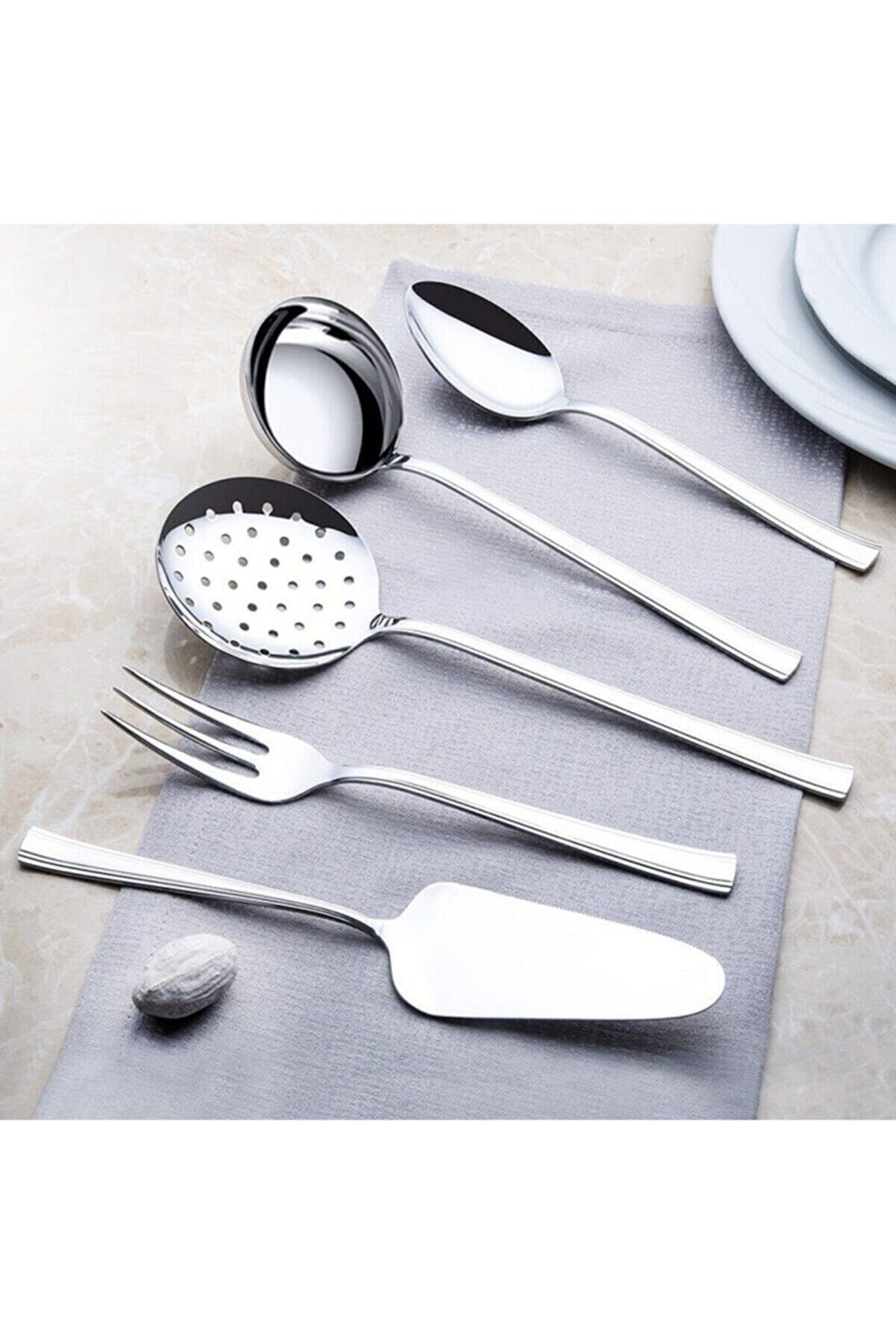 Nehir Katre 5 Parça Sade Servis Takımı 