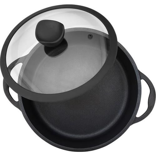 Olika Palladium 28 cm Siyah Kısa Tencere PK2804 