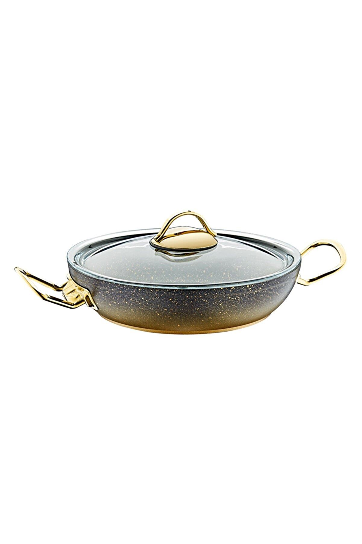 Oms 3032 Gold 6 Parça 18-20-22 cm Granit Sahan Takımı 