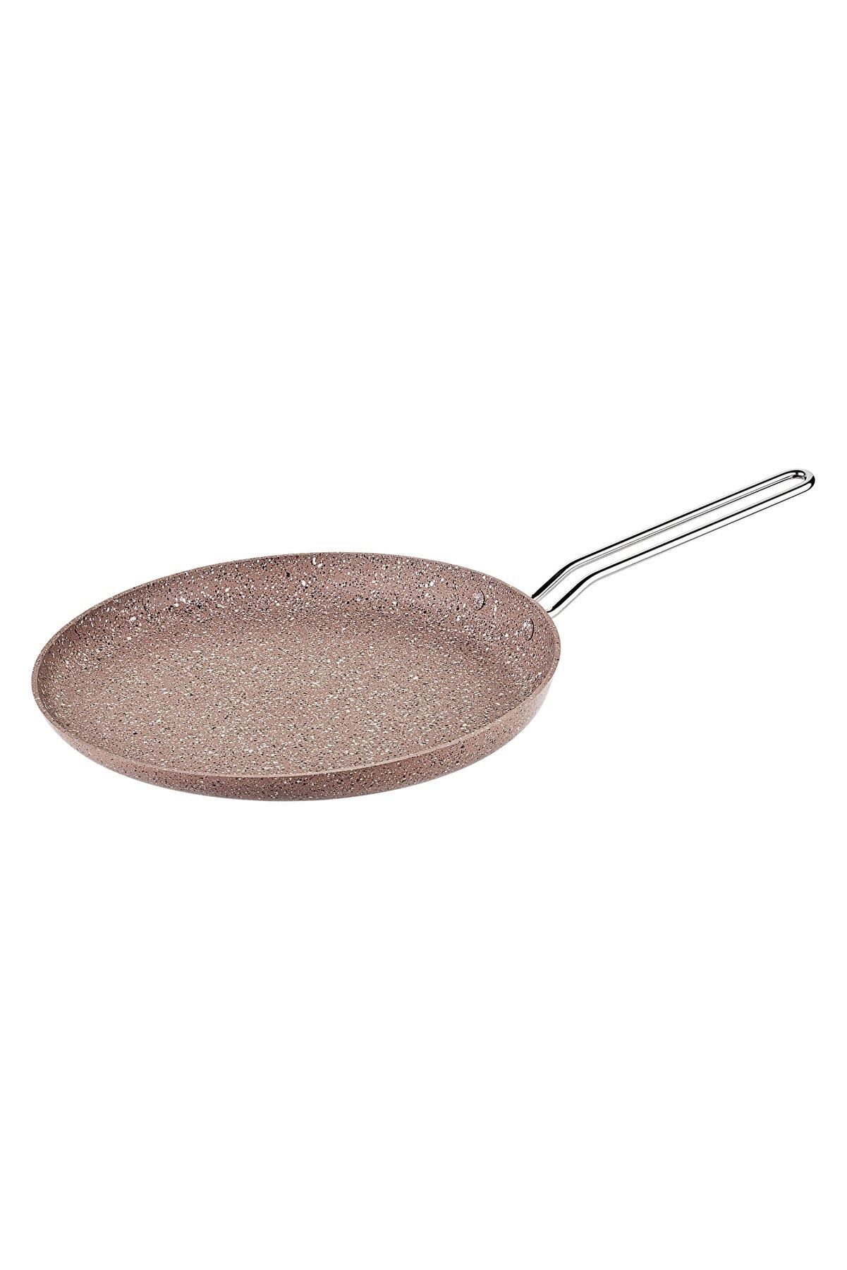 Oms 3234 32 cm Granit Krep Tava Sütlü kahve 