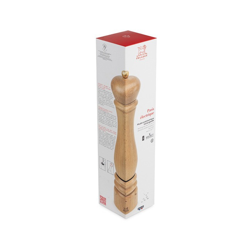 Peugeot Paris Natural Elektrikli Tuz Değirmeni 34 Cm 