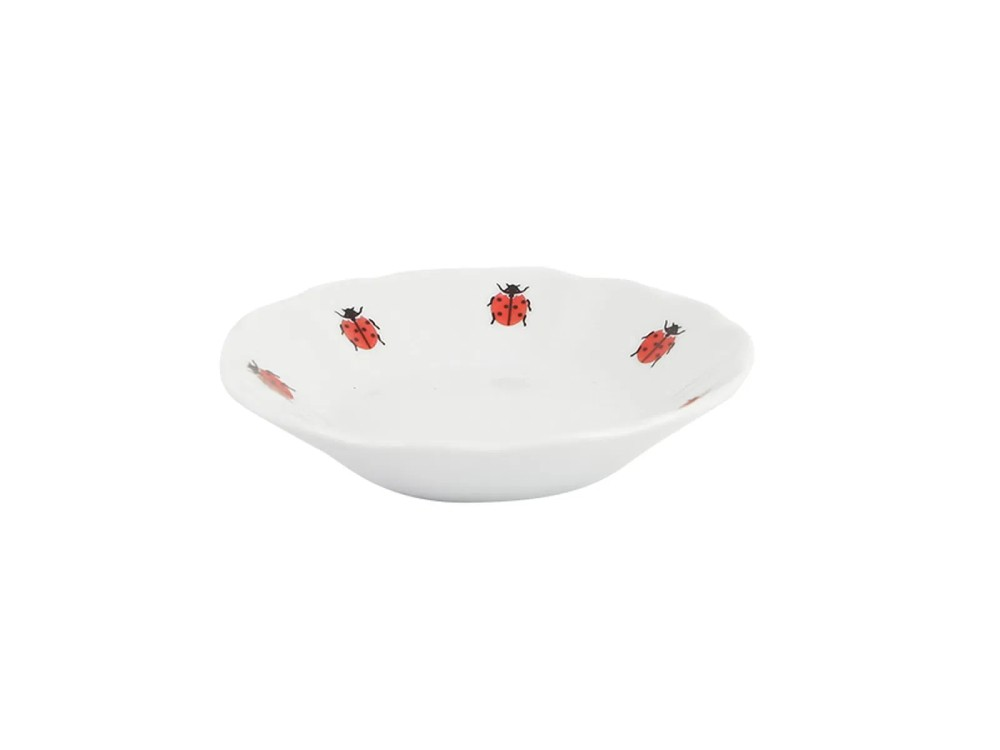 Porland Uğur Böceği Porselen Çay Tabağı 11 Cm 