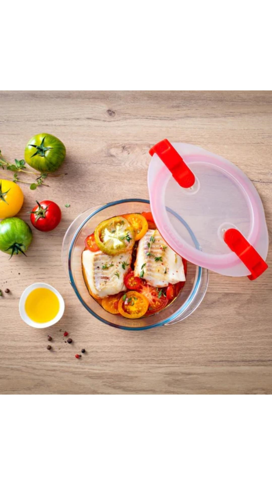 Pyrex 208PH00/7146 Yuvarlak Mikrodalga Saklama Kabı 2.3 Litre 