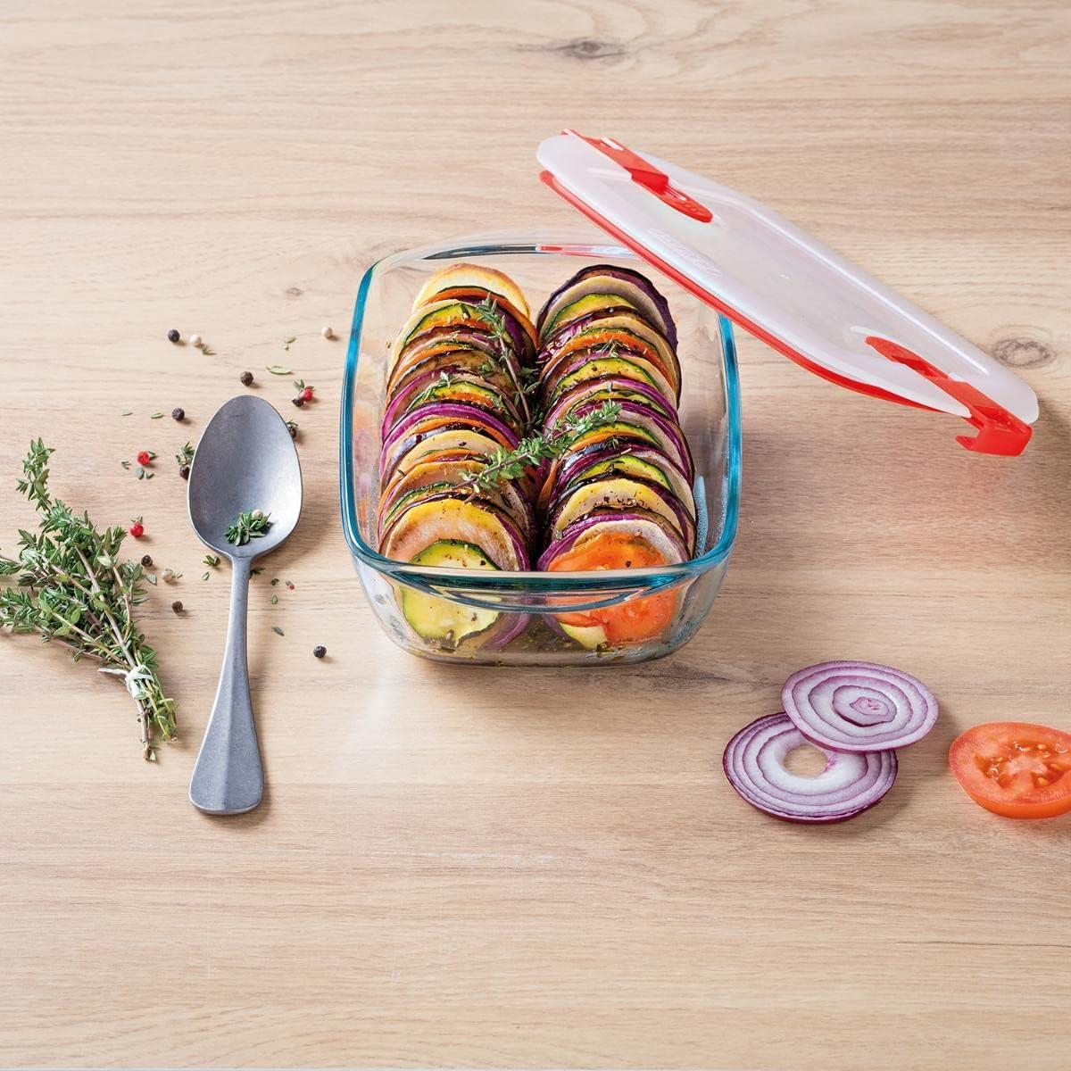 Pyrex 210ph00/7146 Kare Saklama Kabı Mikrodalga 0,35 Lt 