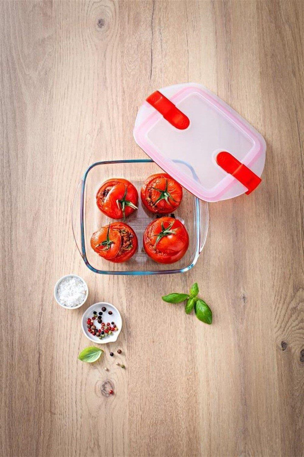 Pyrex 211ph00/7146 Dikdörtgen Saklama Kabı Mikrodalga 1 Lt 