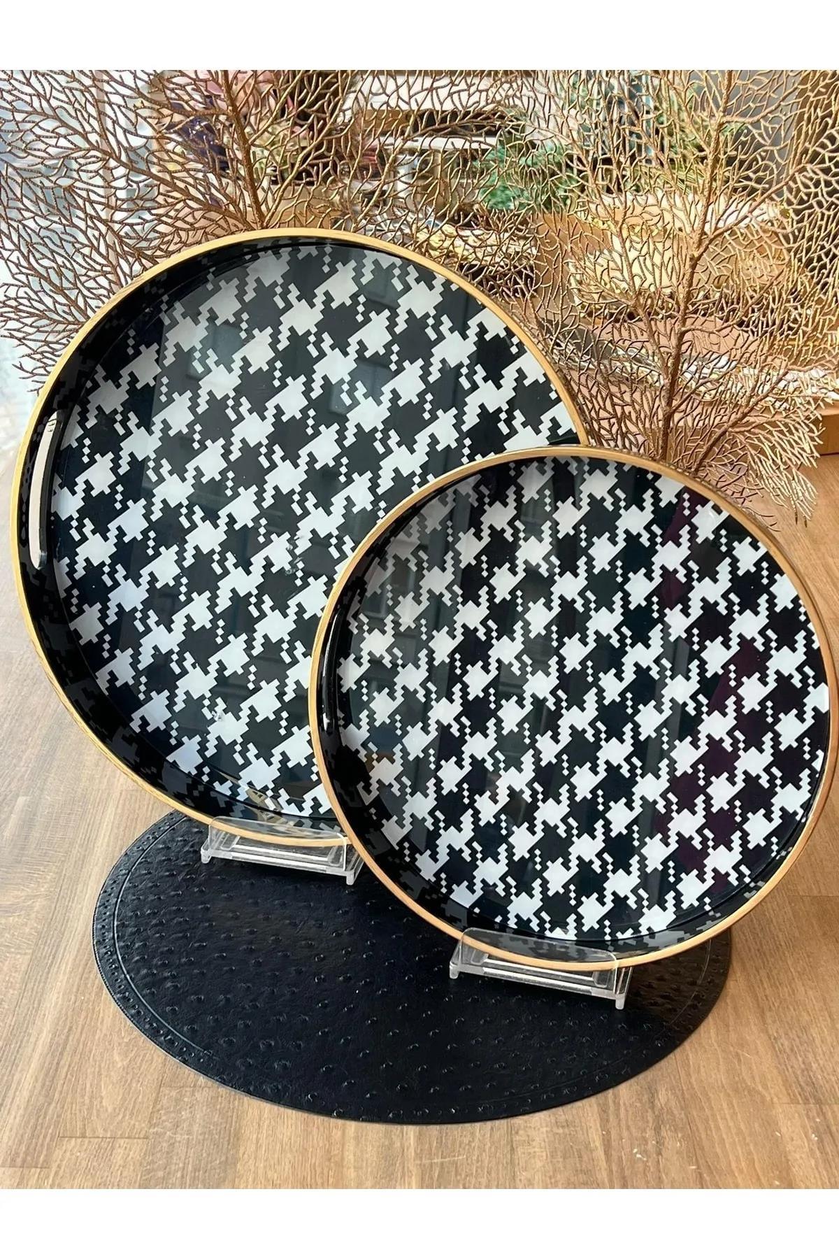 Roy King Crowbar 2'li Yuvarlak Tepsi FRM091 