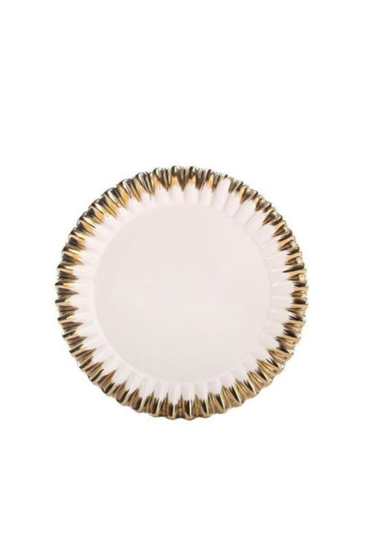 Roy King Daısy Yuvarlak Sunum Tabak 33 cm GBO 148 