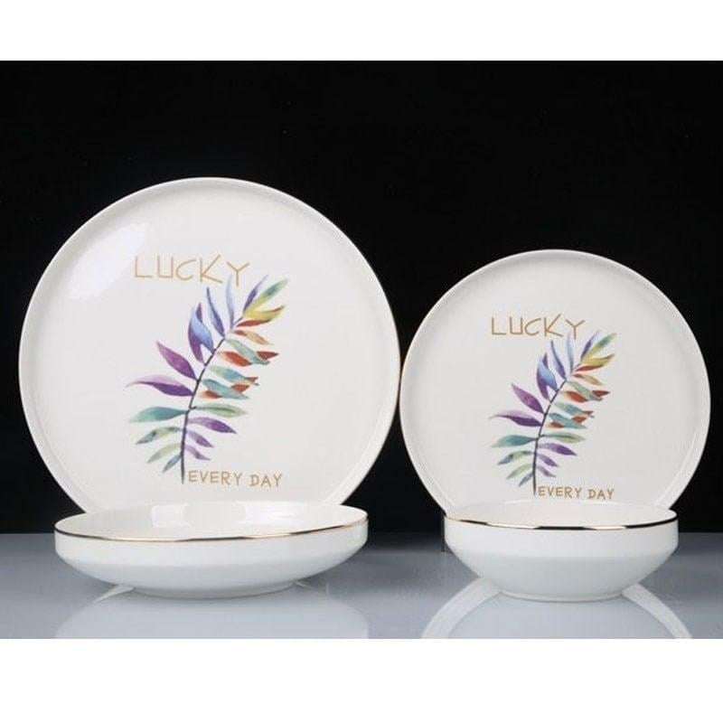 Roy King Happy Bone China 24 Parça Porselen Yemek Takımı Dsn020 
