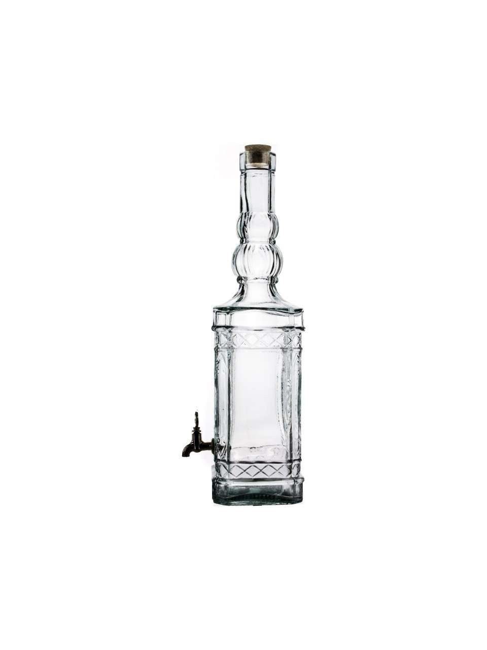 San Miguel Musluklu Köşeli Yağ Şişesi 3.5 Litre 5031G 