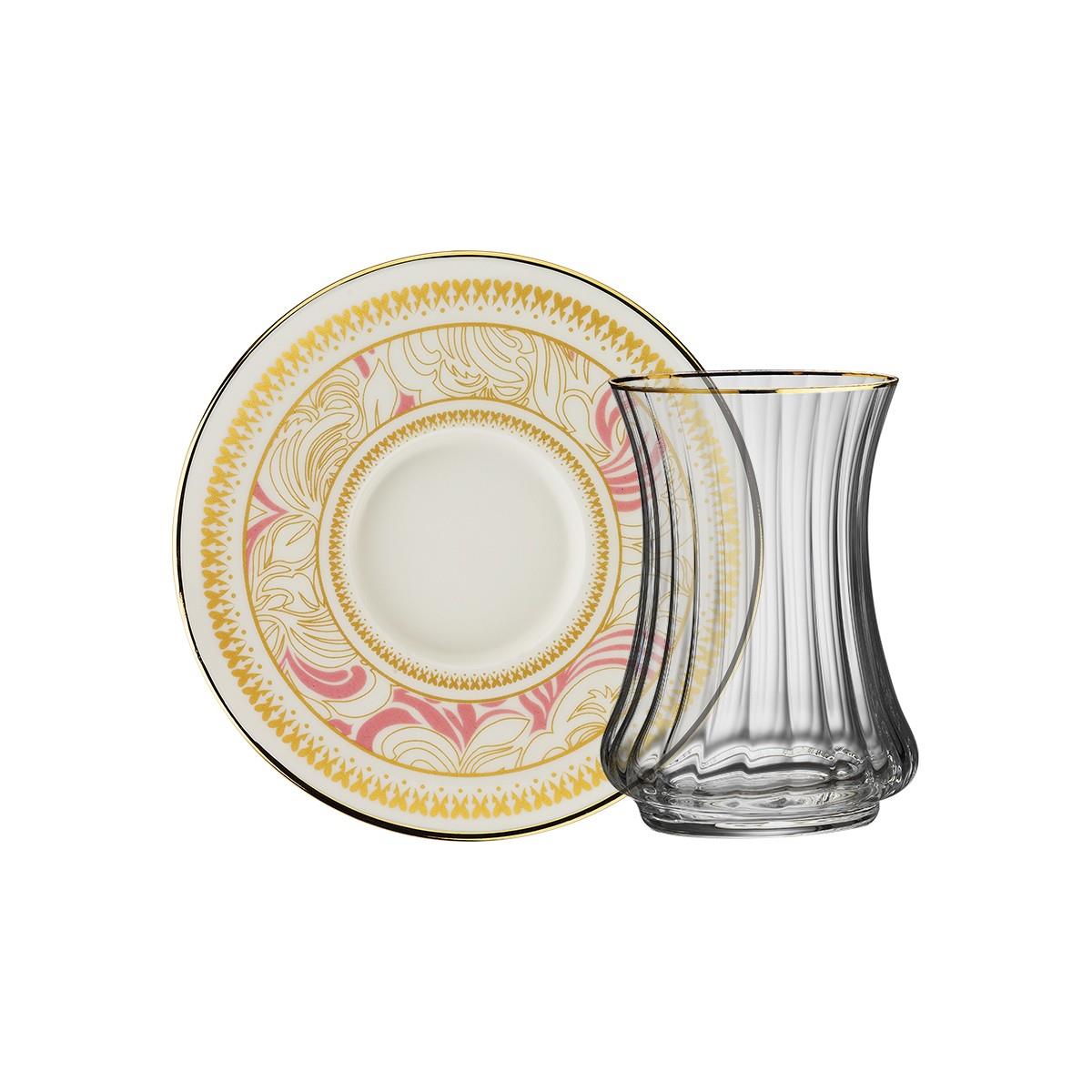 Sandro Moreno 1453 Şal Optik 12 Parça 6 Kişilik Çay Seti 110 Ml Ar263747 