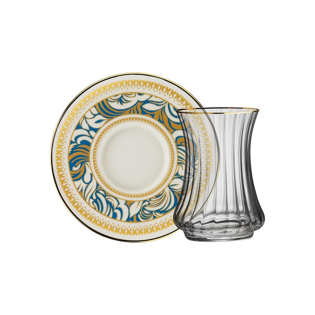 Sandro Moreno 1453 Şal Optik 12 Parça 6 Kişilik Çay Seti 110 Ml Ar263747 