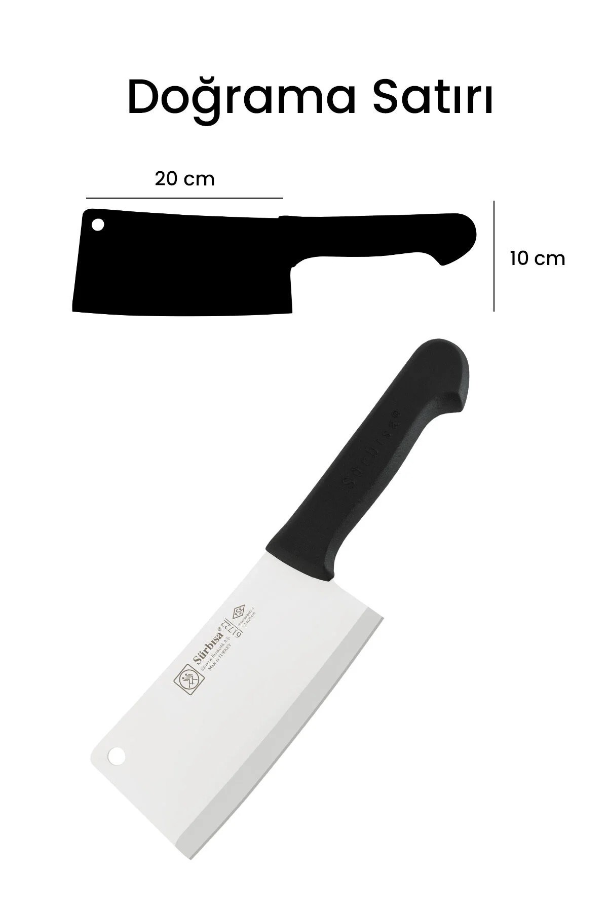 Sürbisa 61722 Doğrama Satırı Bıçağı 20 Cm 