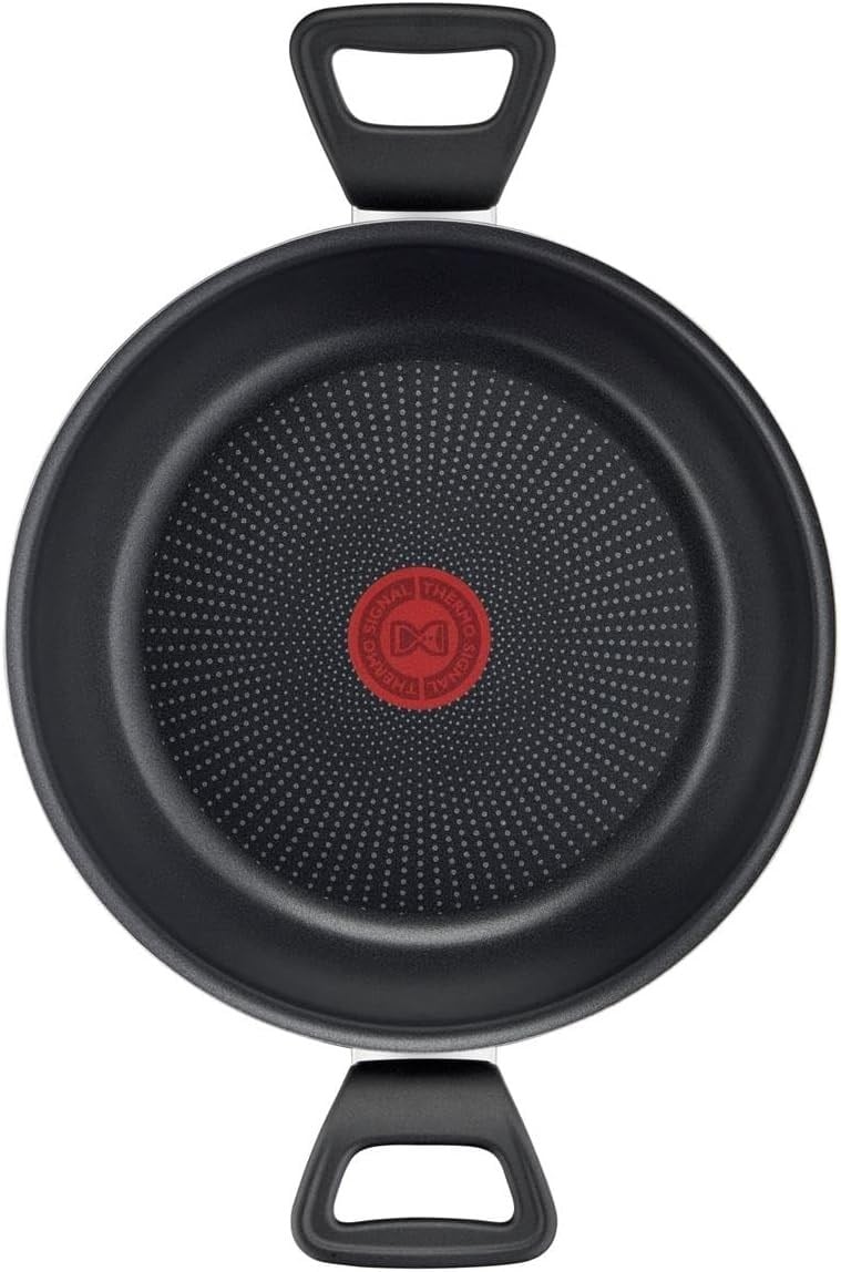 Tefal Titanyum 2X XL Difüzyon Tabanlı Kapaklı Sahan 24 Cm 