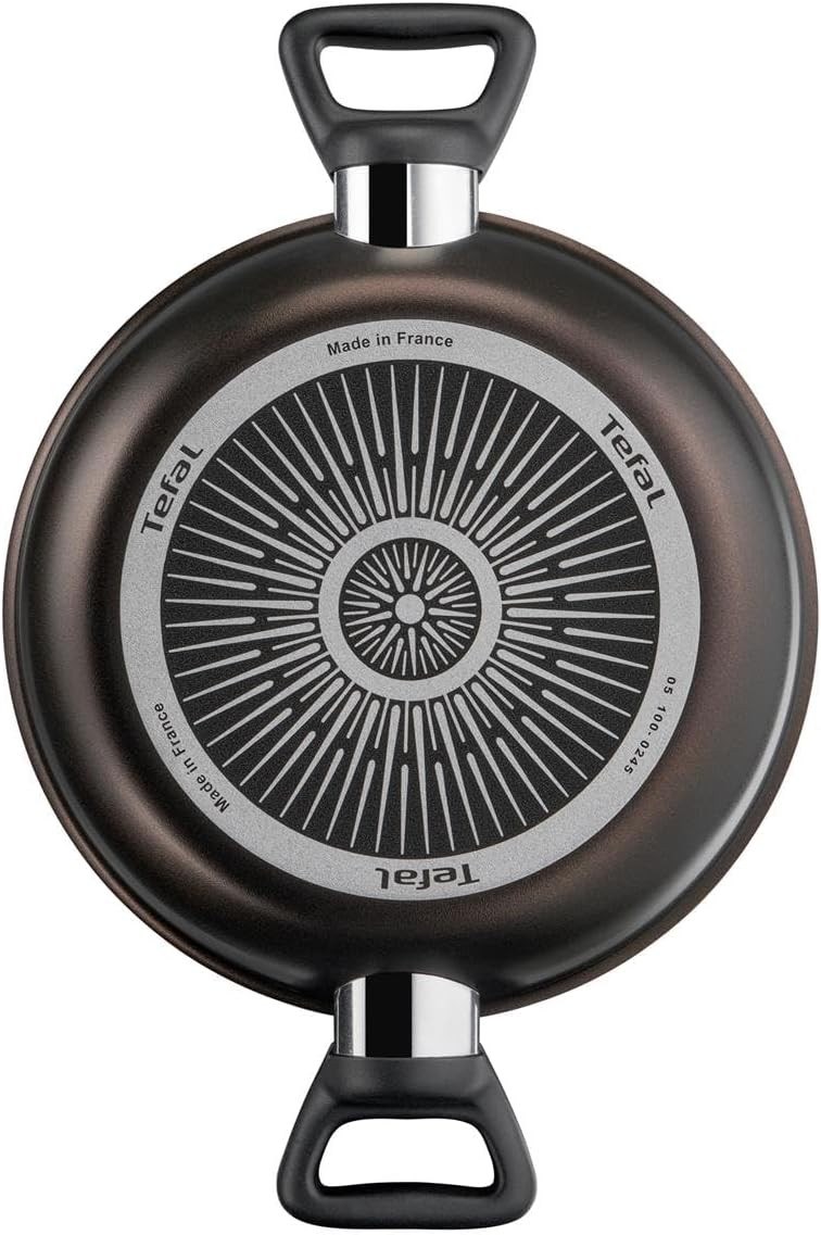 Tefal Titanyum 2X XL Difüzyon Tabanlı Kapaklı Sahan 24 Cm 