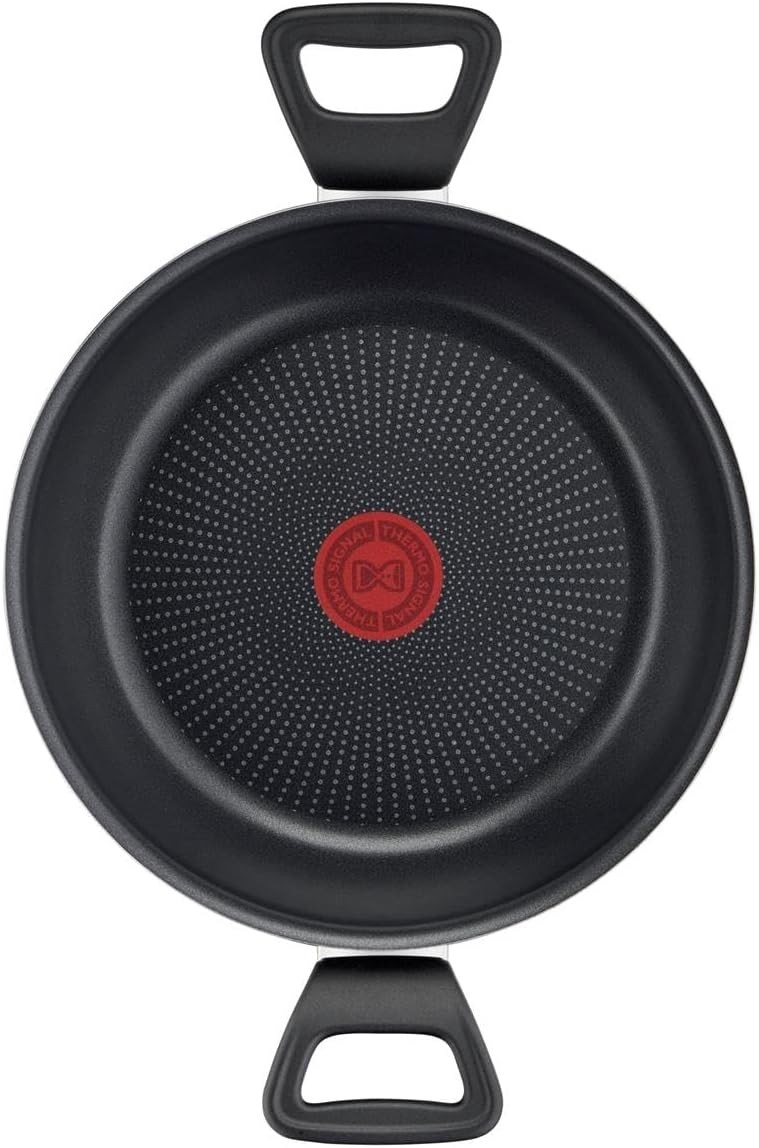 Tefal Titanyum 2X XL Difüzyon Tabanlı Kapaklı Sahan 24 Cm 