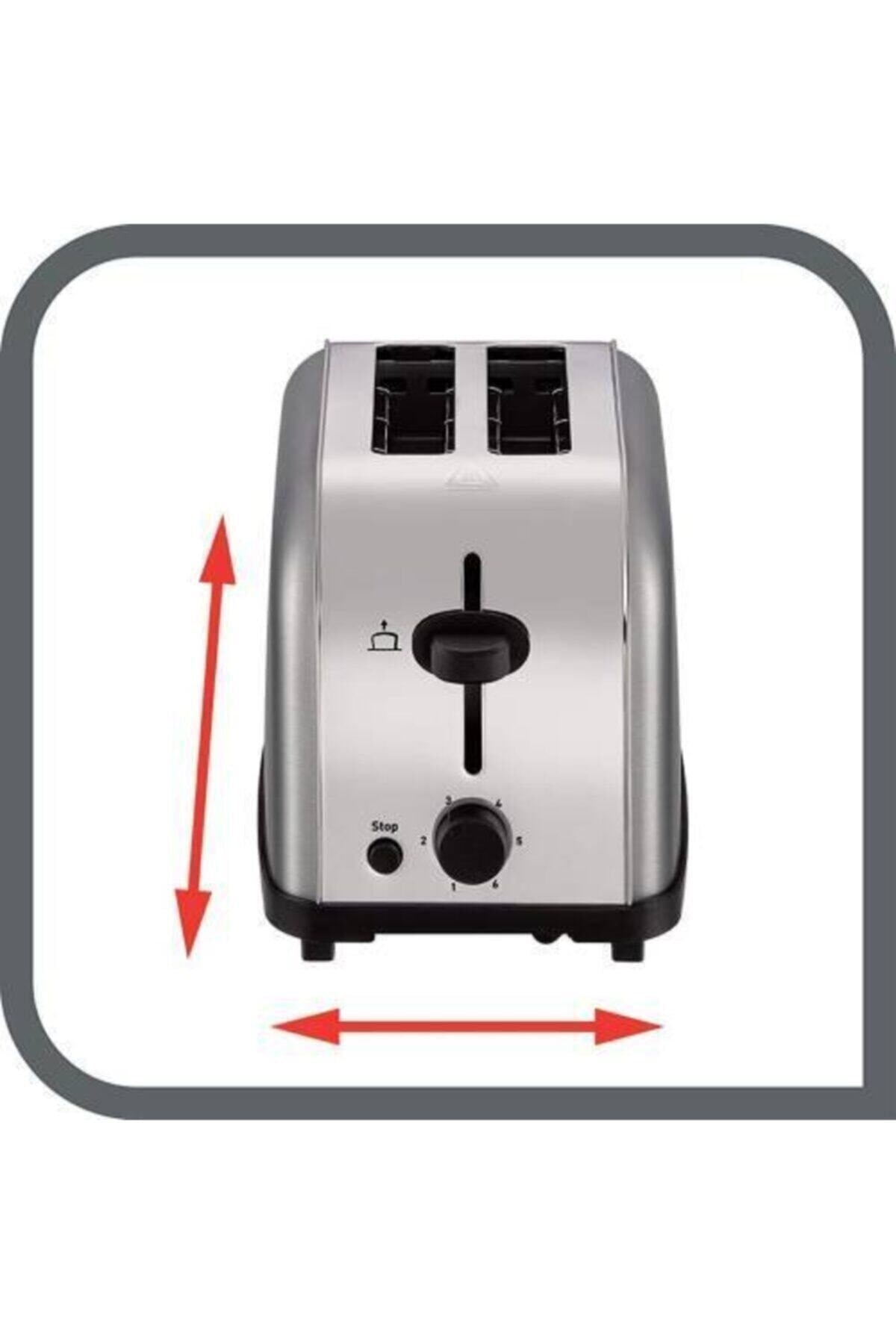 Tefal Ultra Mini 700 Watt Paslanmaz Çelik Ekmek Kızartma Makinesi Gri TT330D11 