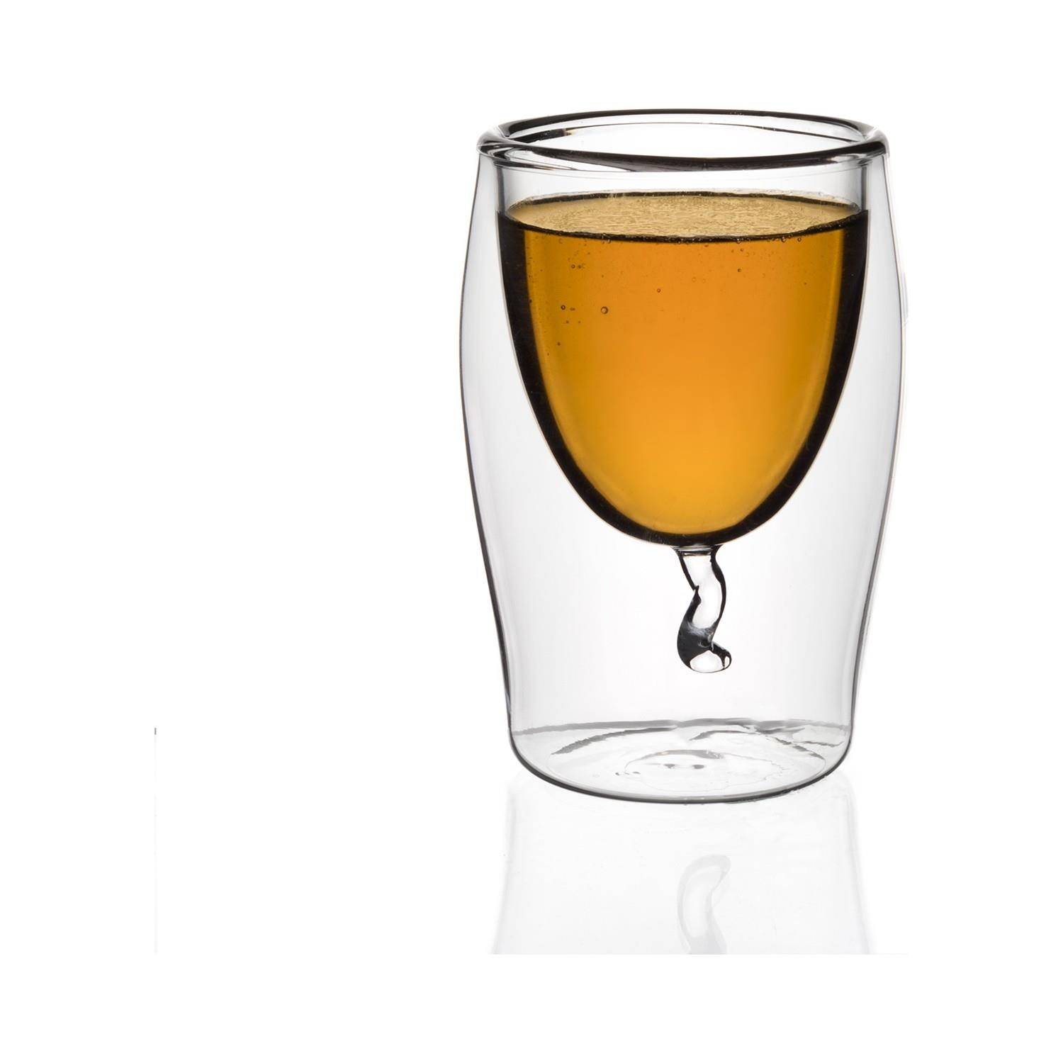 Ultraform Çift Cidarlı Cam Bardak 150 ML 