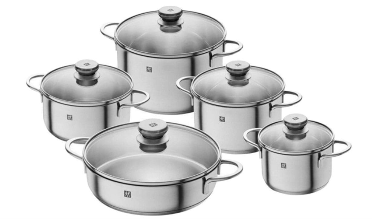 Zwilling 401100380 Twin Nova 5 Parça Çelik Tencere Seti 