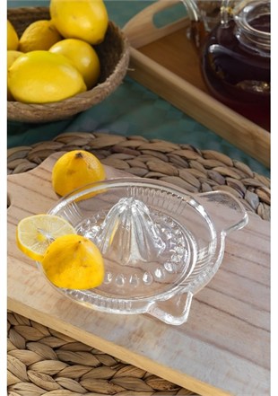 Akyüz Home Cam Limon Narenciye Portakal Sıkacağı Limonluk 14 Cm 