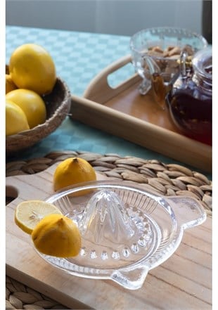 Akyüz Home Cam Limon Narenciye Portakal Sıkacağı Limonluk 14 Cm 