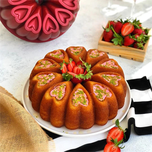 Amboss Ametist Döküm Kek Kalıbı 26 Cm Sarı Ame-7722 