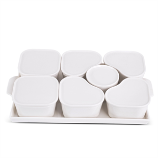 Aryıldız 15 Parça Tepsili Oval Porselen Kahvaltılık Ar249345 