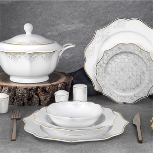 Aryıldız 60 Parça Porselen Yemek Takımı 40022 