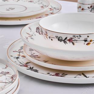 Aryıldız Alesta 60 Parça 12 Kişilik Porselen Yemek Takımı Ar259351 