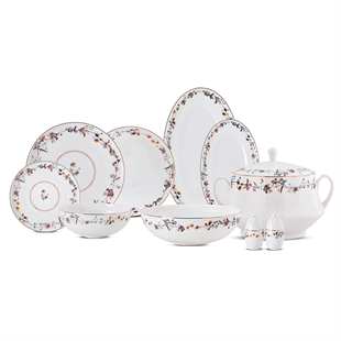 Aryıldız Alesta 60 Parça 12 Kişilik Porselen Yemek Takımı Ar259351 