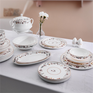 Aryıldız Alesta 60 Parça 12 Kişilik Porselen Yemek Takımı Ar259351 