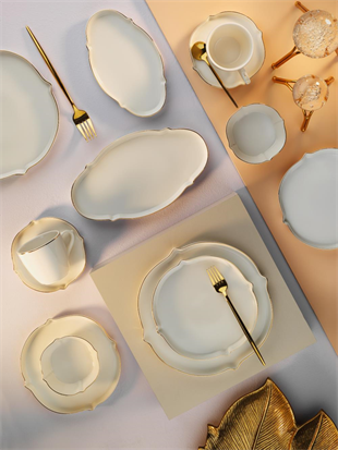 Aryıldız Ar249055 Sc Lavinia Gold Porselen Kahvaltı Takımı 32 Parça 