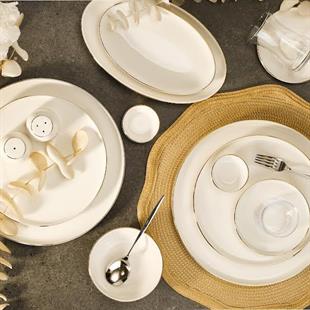 Aryıldız Aria 35 Parça Porselen Kahvaltı Takımı Gold Ar4056301 