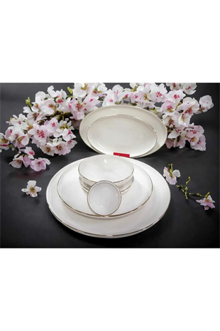 Aryıldız Aria 35 Parça Porselen Kahvaltı Takımı Gold Ar4056301 