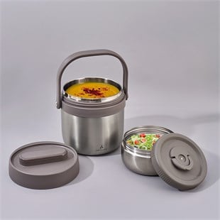 Aryıldız Bento Lunch Box Yemek Termosu Yuvarlak Steel 1400 Ml Ar262283 