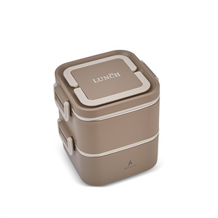 Aryıldız Bento Lunch Box Yemek Termosu Kare Haki 1400 Ml Ar262115 