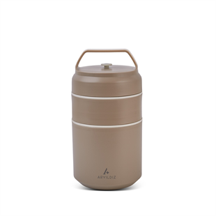 Aryıldız Bento Lunch Box Yemek Termosu Katlı Haki 620 Ml Ar262252 