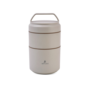 Aryıldız Bento Lunch Box Yemek Termosu Katlı Beige 1200 Ml Ar262269 